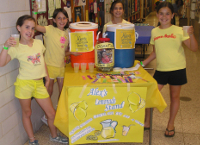 Young students at a lemonade stand