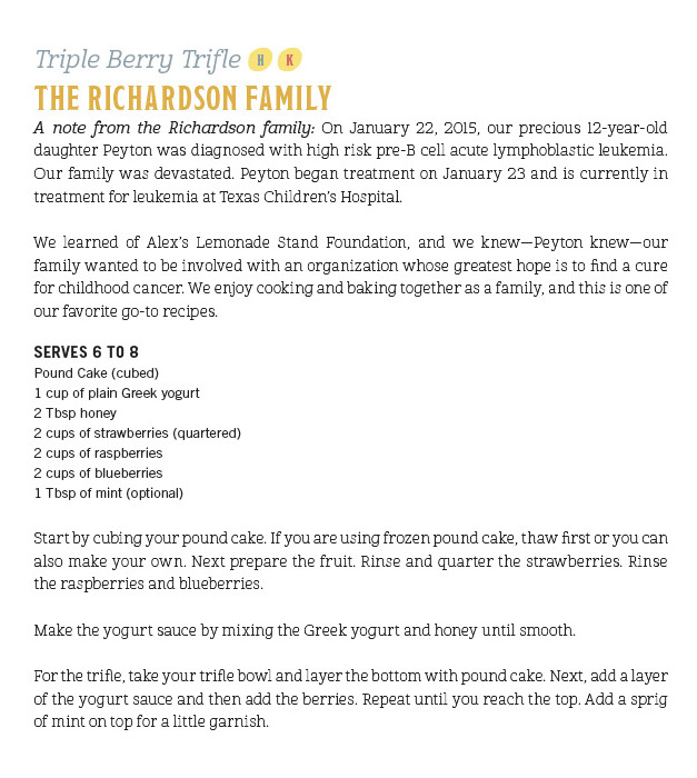Richardson Family recipe of fruit mix