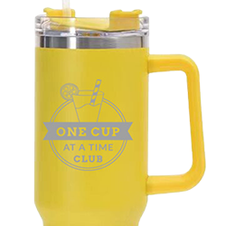 Yellow 40 oz. tumbler