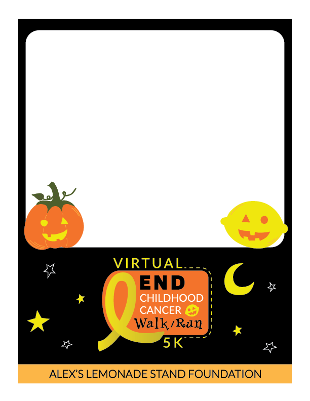 Virtual End Childhood Cancer 5K Cheer Sign 3