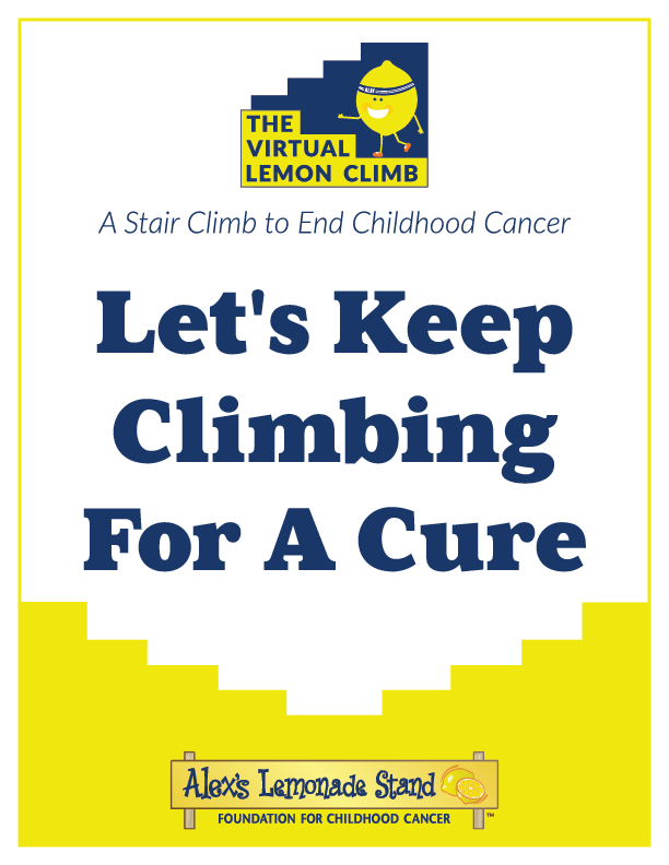 The Virtual Lemon Climb Cheer Sign 2