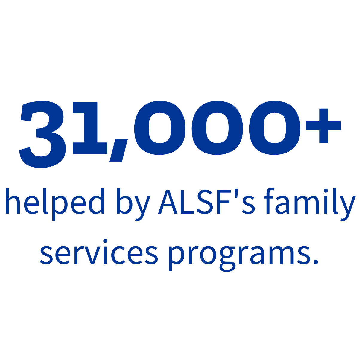 31,000+ helped by ALSF's family service programs