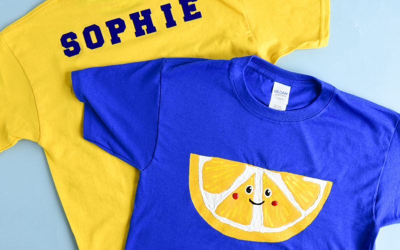 Personalize t-shirts for your Lemonade Stand crew! 