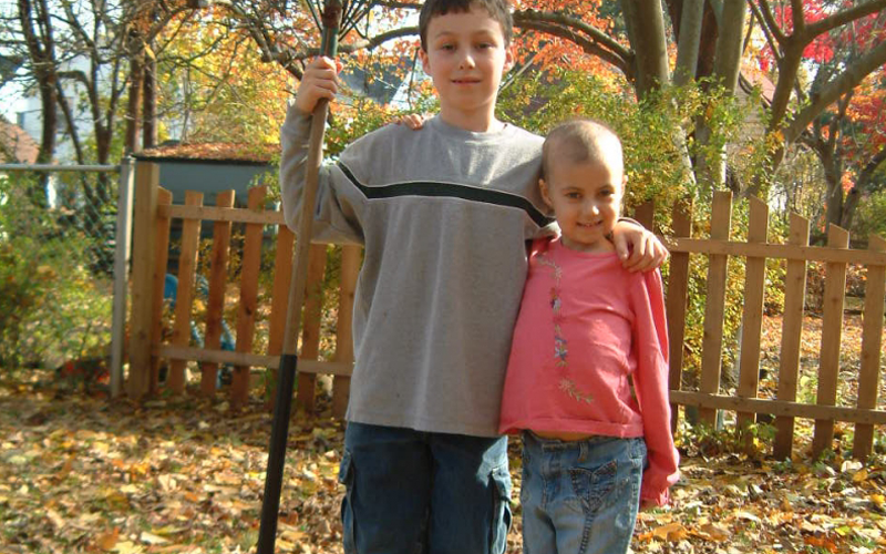 Alex with her brother, Patrick. 