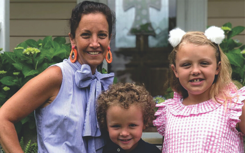 Emily Gilger, mom to childhood cancer hero Edie and SuperSib Kinsey