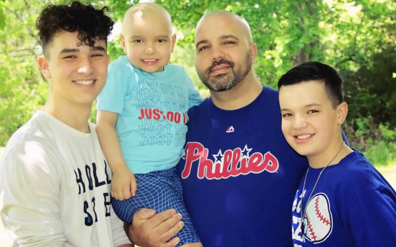 Nick Butkus, Dad to childhood cancer hero Jaxson and SuperSibs Domnick and Joey