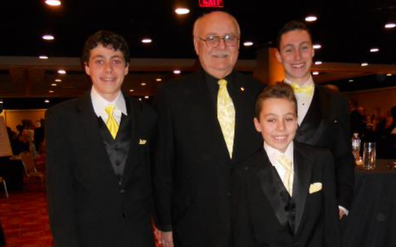 jay scott's dad patrick with grandsons